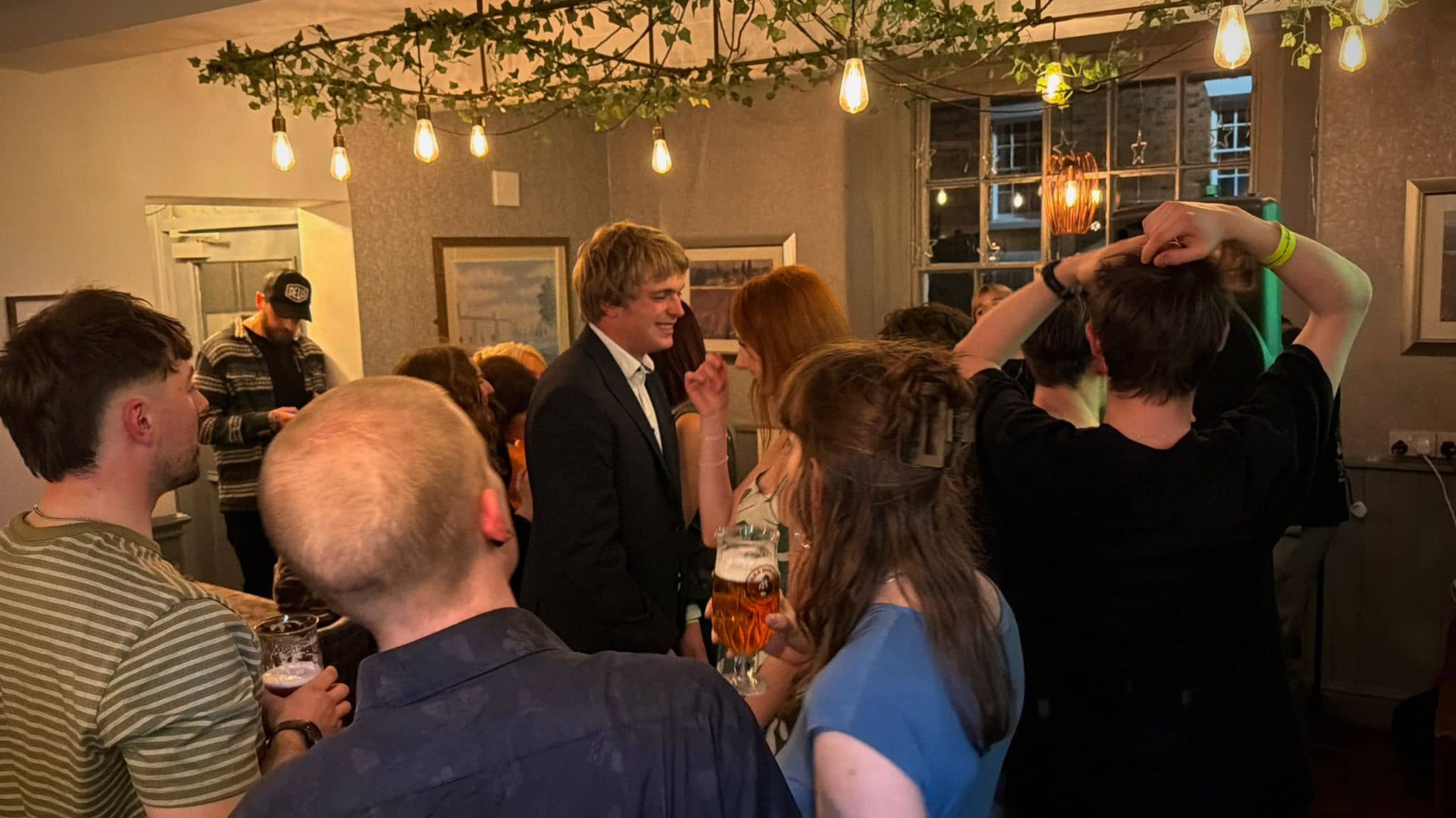 Pub interior with comfortable seating